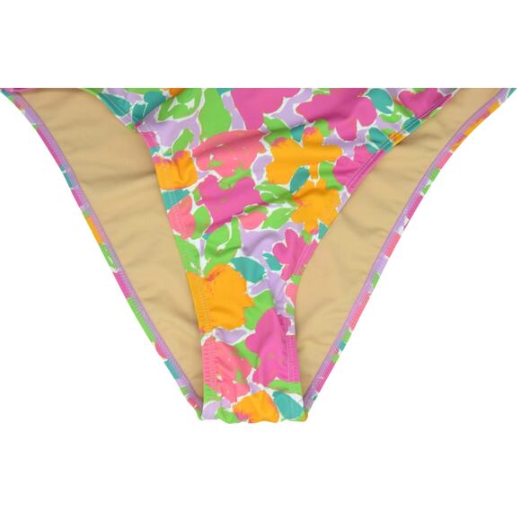 Cotton On Women's Floral Print Cheeky One Piece Swimsuit in Celeste White - Picture 5 of 7